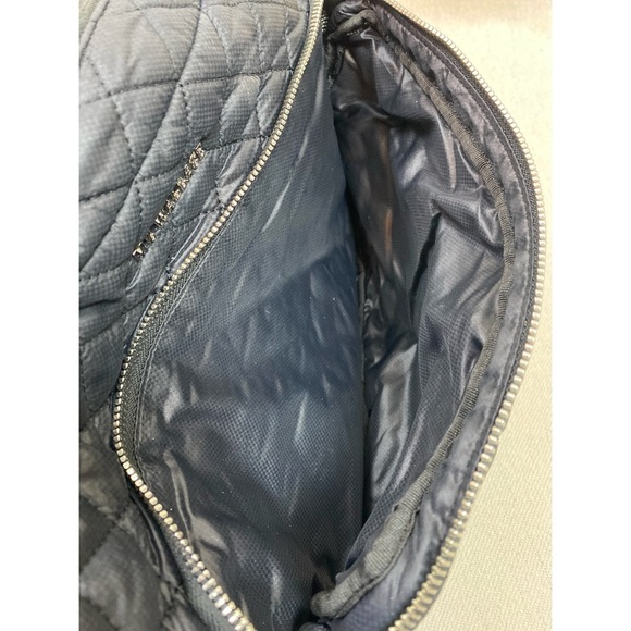 MZ Wallace Crosby Black quilted Nylon w Silver Hardware Bag *No crossbody straps main image 9